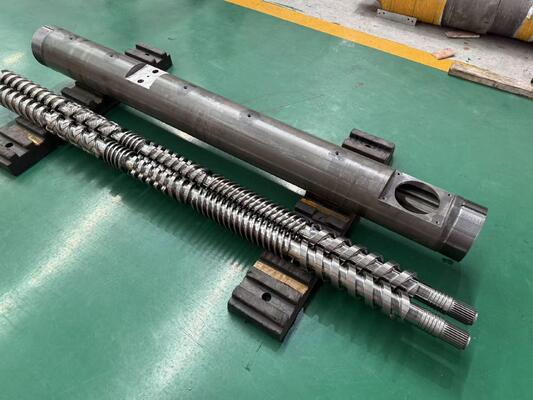 สกรูคู่ขนานและกระบอก 45 มม.-220 มม. พร้อมความหยาบผิว Ra 0.4μm-0.6μm